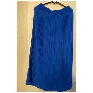 Royal Blue Pleaded Skirt